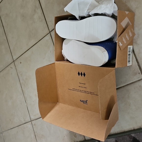 Jibs Unisex Mid Rise Galaxy Blue Slip-on Perforated Leather Odor Free Handmade - Picture 16 of 17